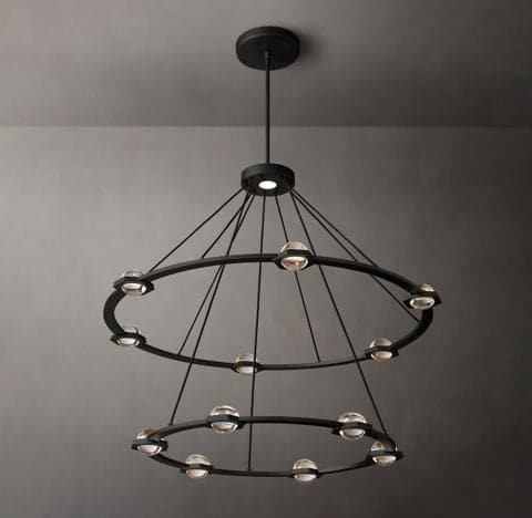 Ecbatant 2-Tier Round Chandelier 48"-MEET LIGHTING