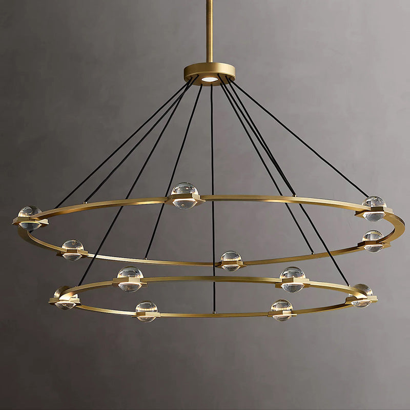 Eclatant 2-Tier Round Chandelier 60"-MEET LIGHTING