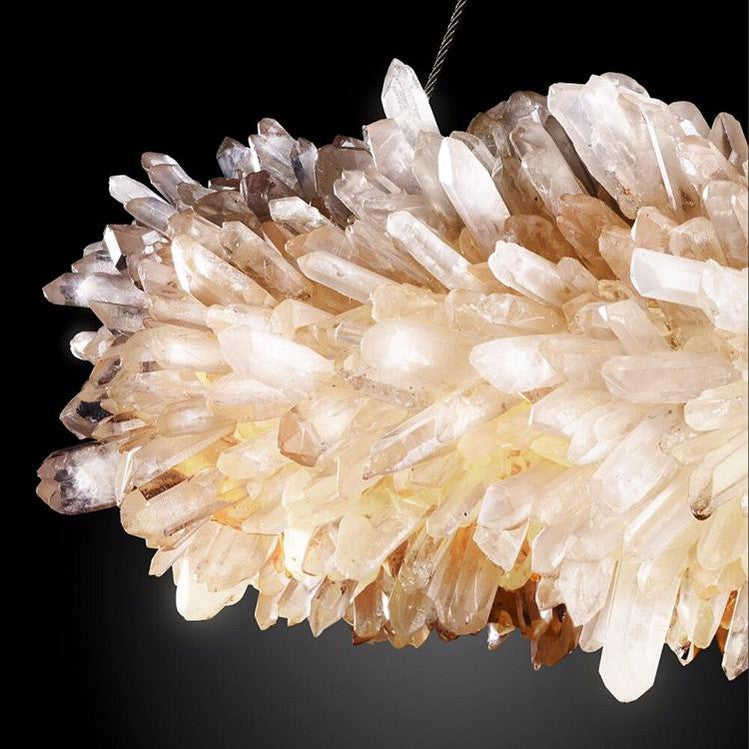 Edeline Crystal Halo Chandelier-MEET LIGHTING