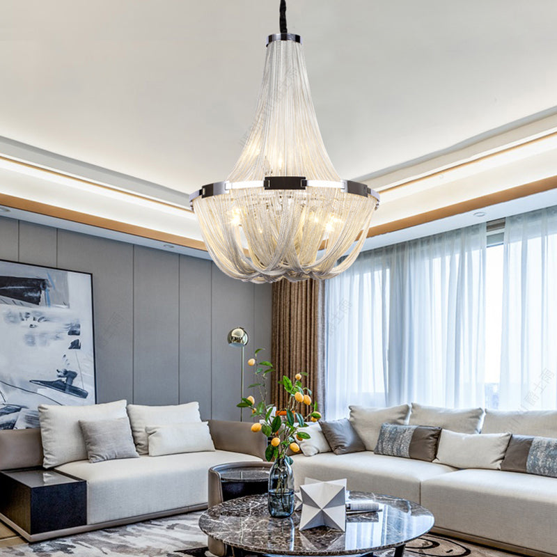 Eldorado Luxury Aluminum Chain Tassel Chandelier-MEET LIGHTING