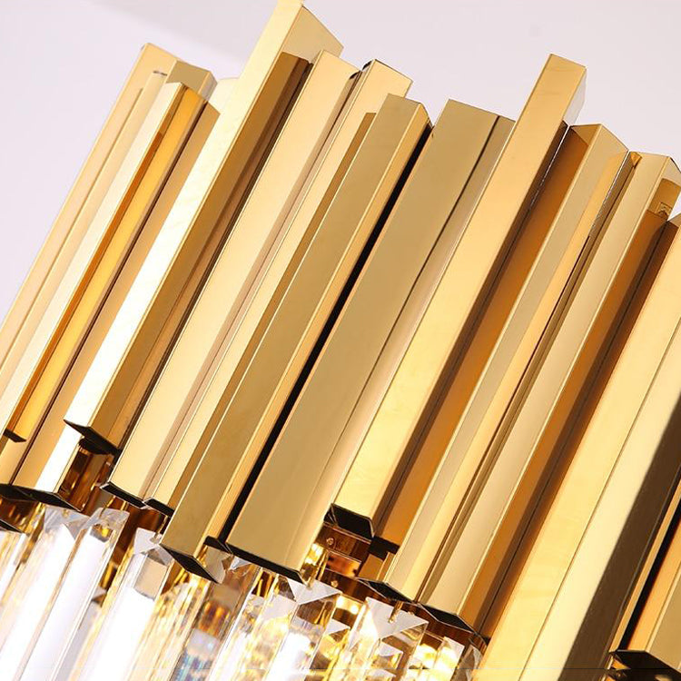 Elian Oval Crystal Chandelier-MEET LIGHTING