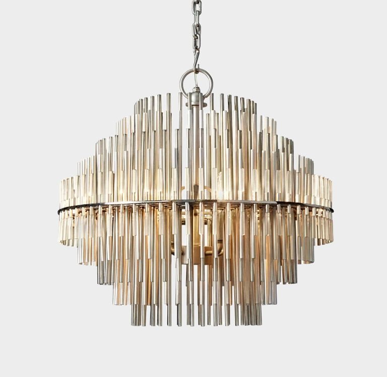 Emily Industrial Wind Round Chandelier 24" 32" 42"-MEET LIGHTING