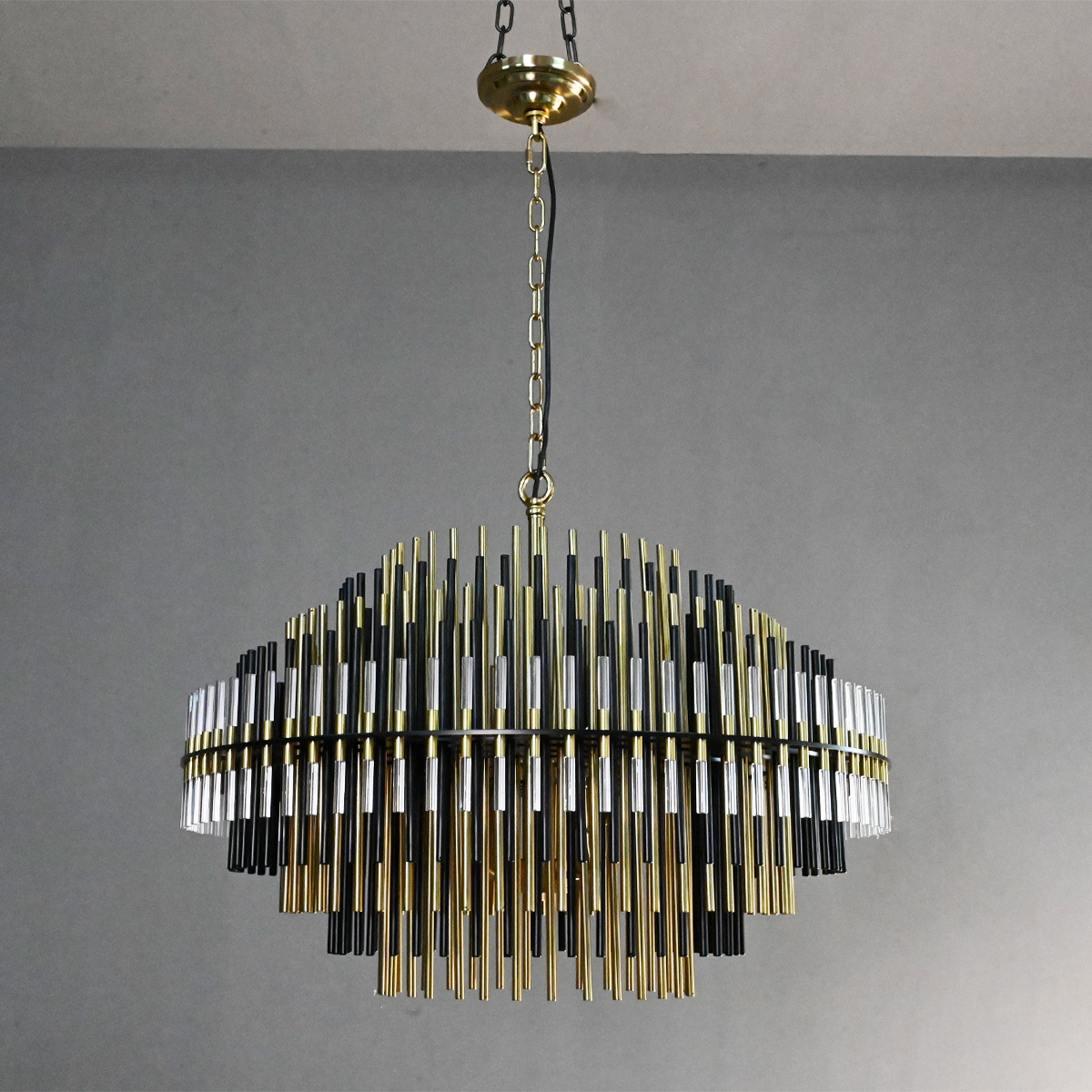 Emily Industrial Wind Round Chandelier 24" 32" 42"-MEET LIGHTING