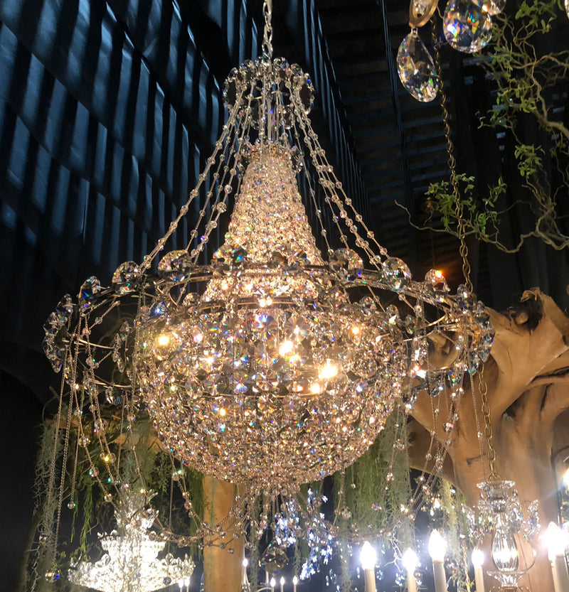 Empire Crystal Chandelier 22“/40“/52”-MEET LIGHTING