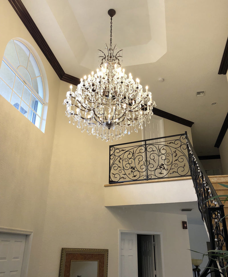 Empire Maria Theresa Crystal Chandelier 60” /50-LIGHT-MEET LIGHTING