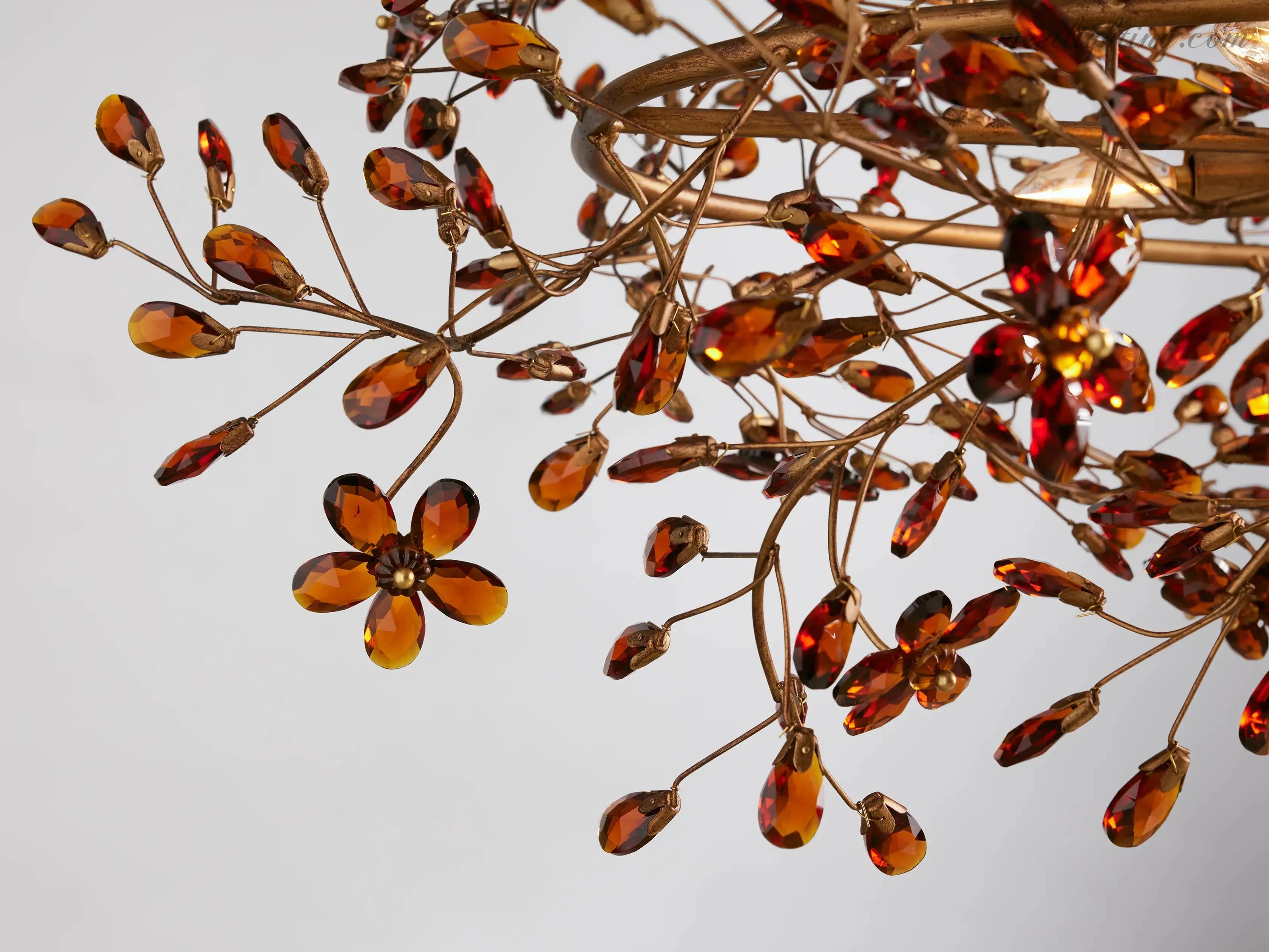 Fiore Colored Oval Chandelier-MEET LIGHTING