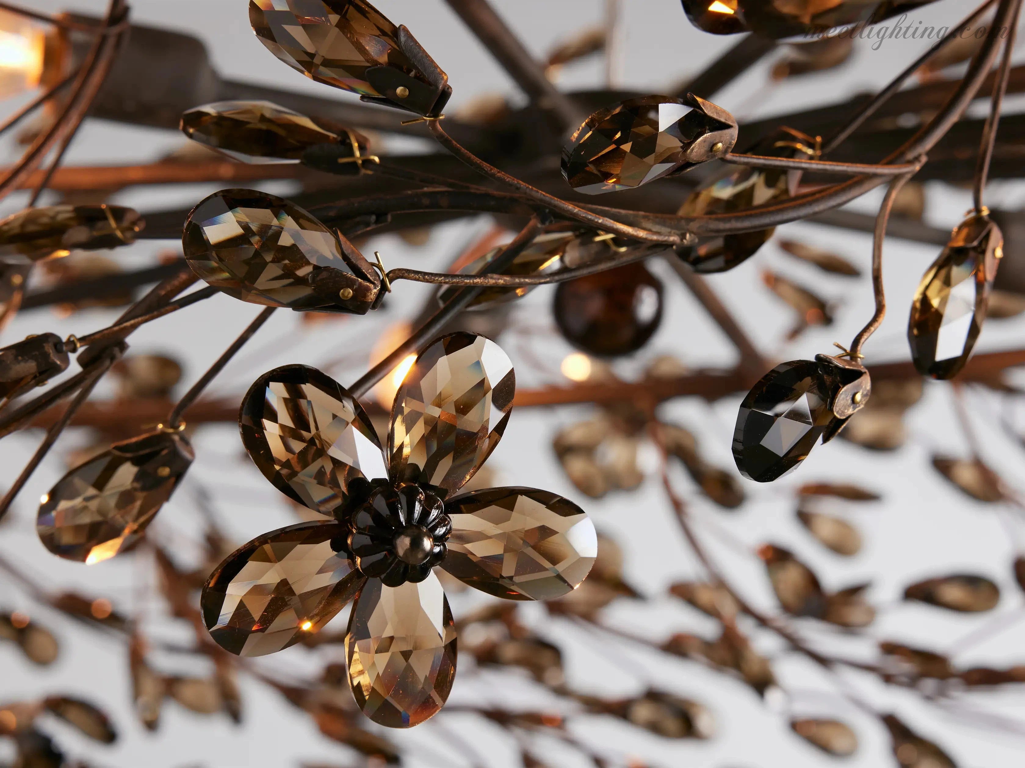 Fiore Colored Oval Chandelier-MEET LIGHTING