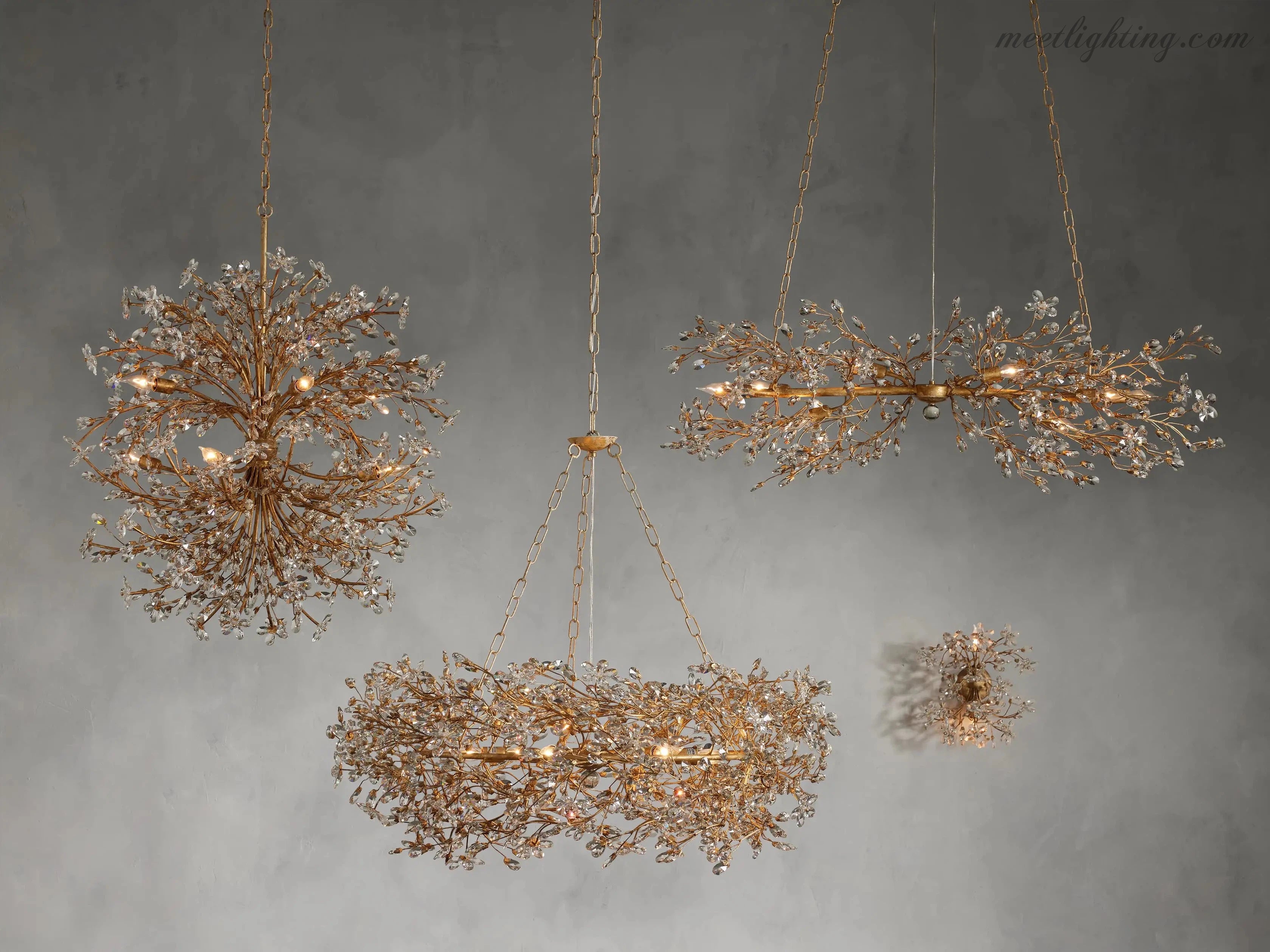 Fiore Crown Chandelier-MEET LIGHTING