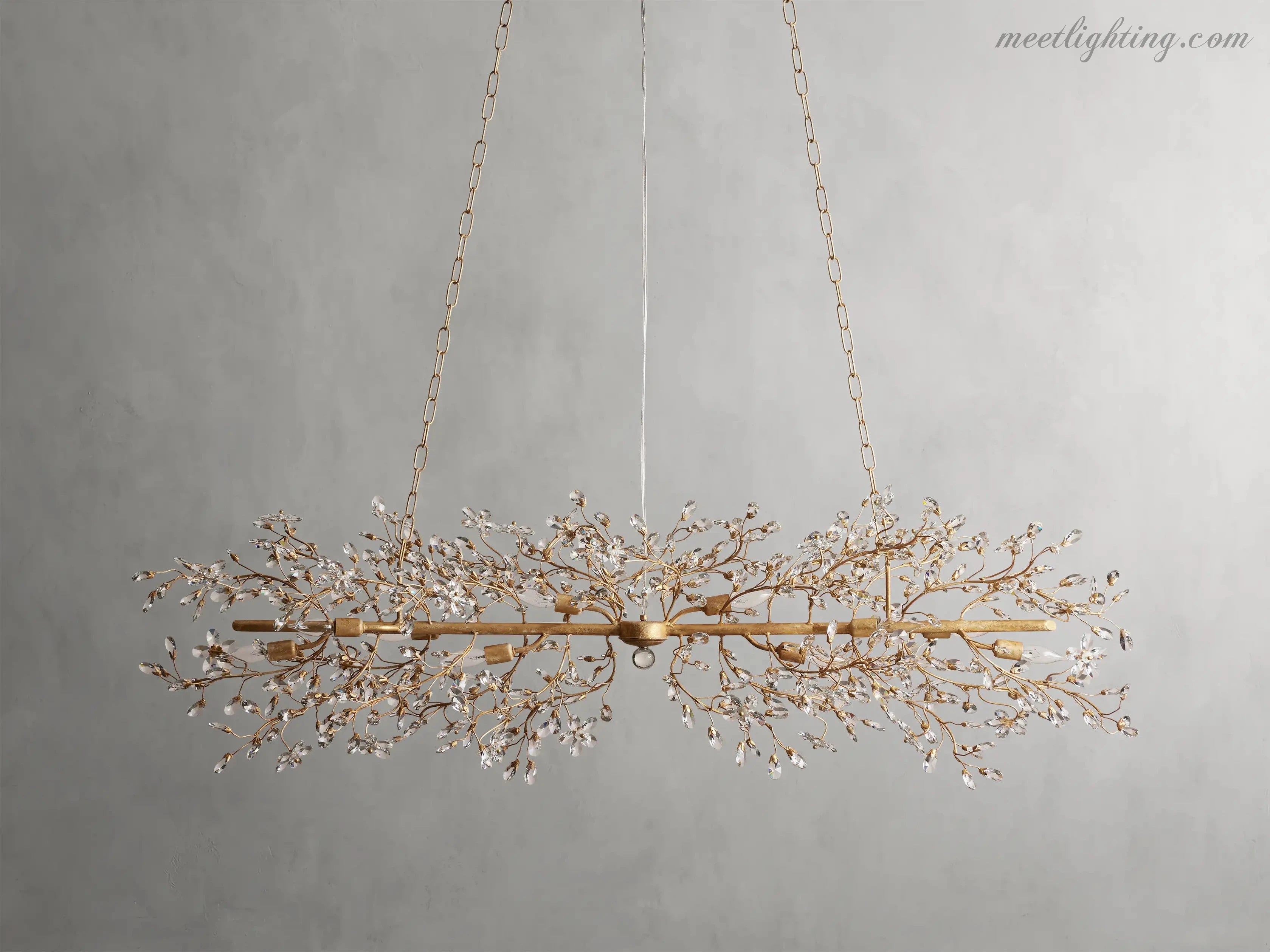 Fiore Linear Chandelier-MEET LIGHTING