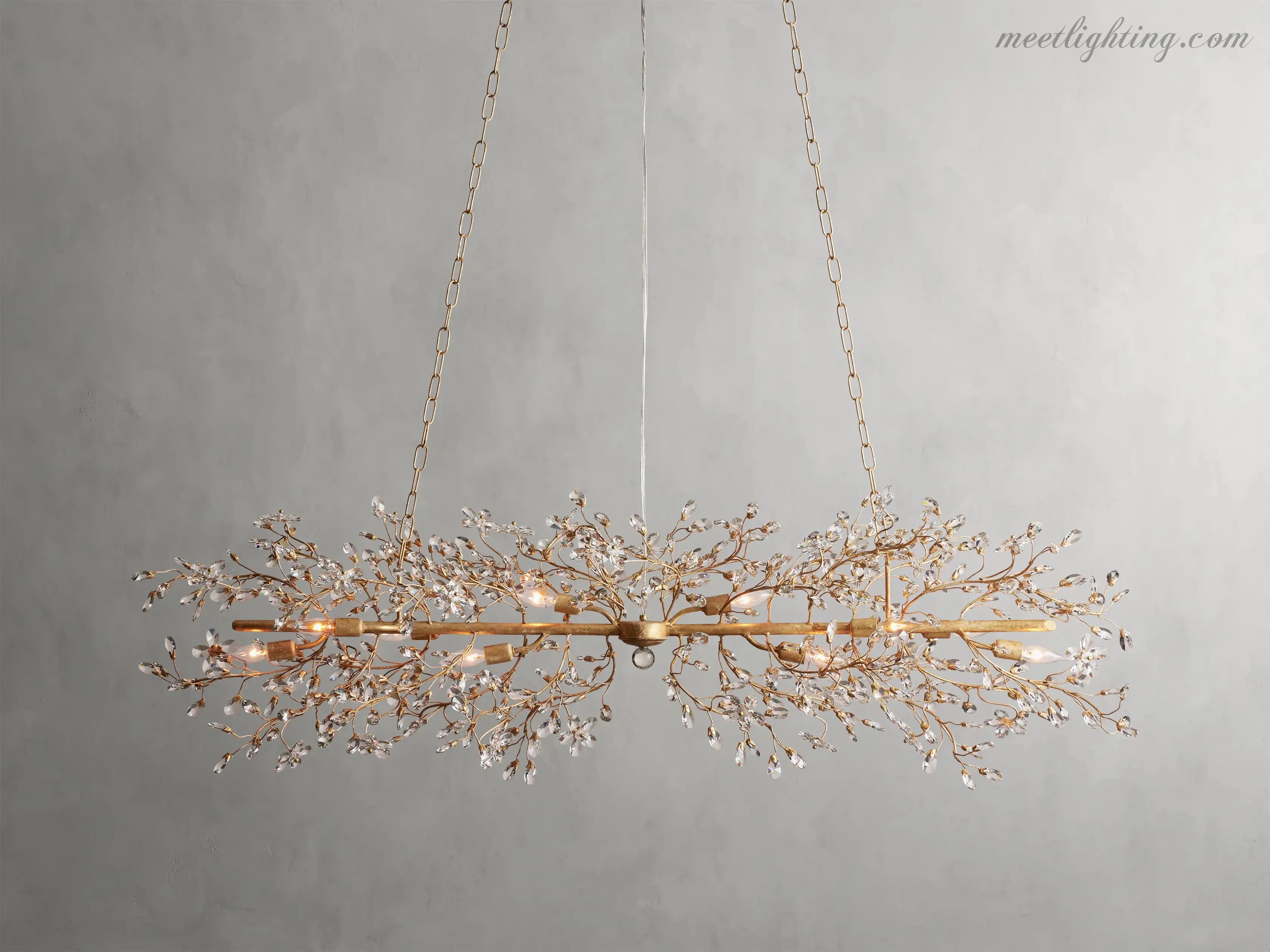 Fiore Linear Chandelier-MEET LIGHTING
