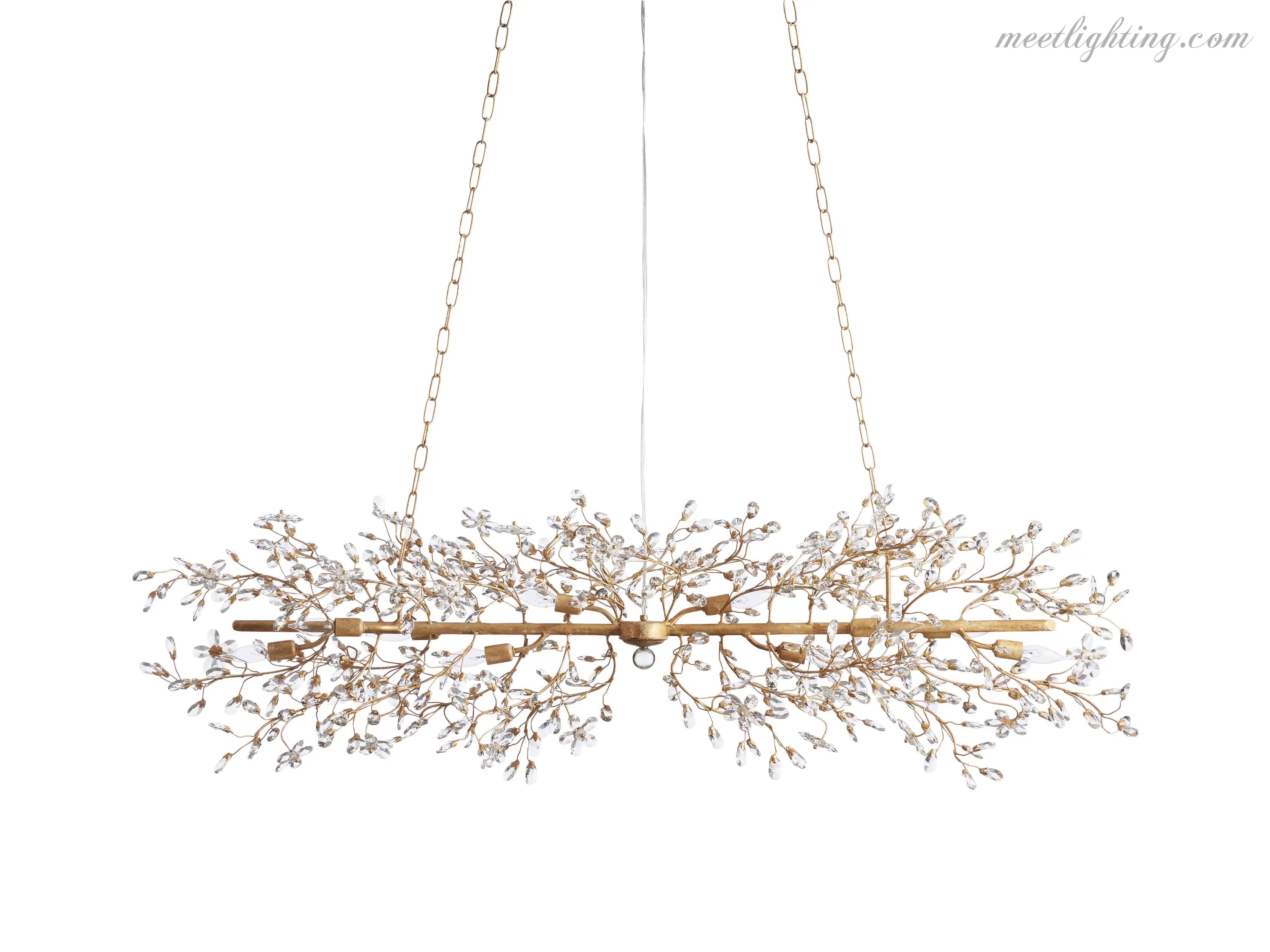 Fiore Linear Chandelier-MEET LIGHTING