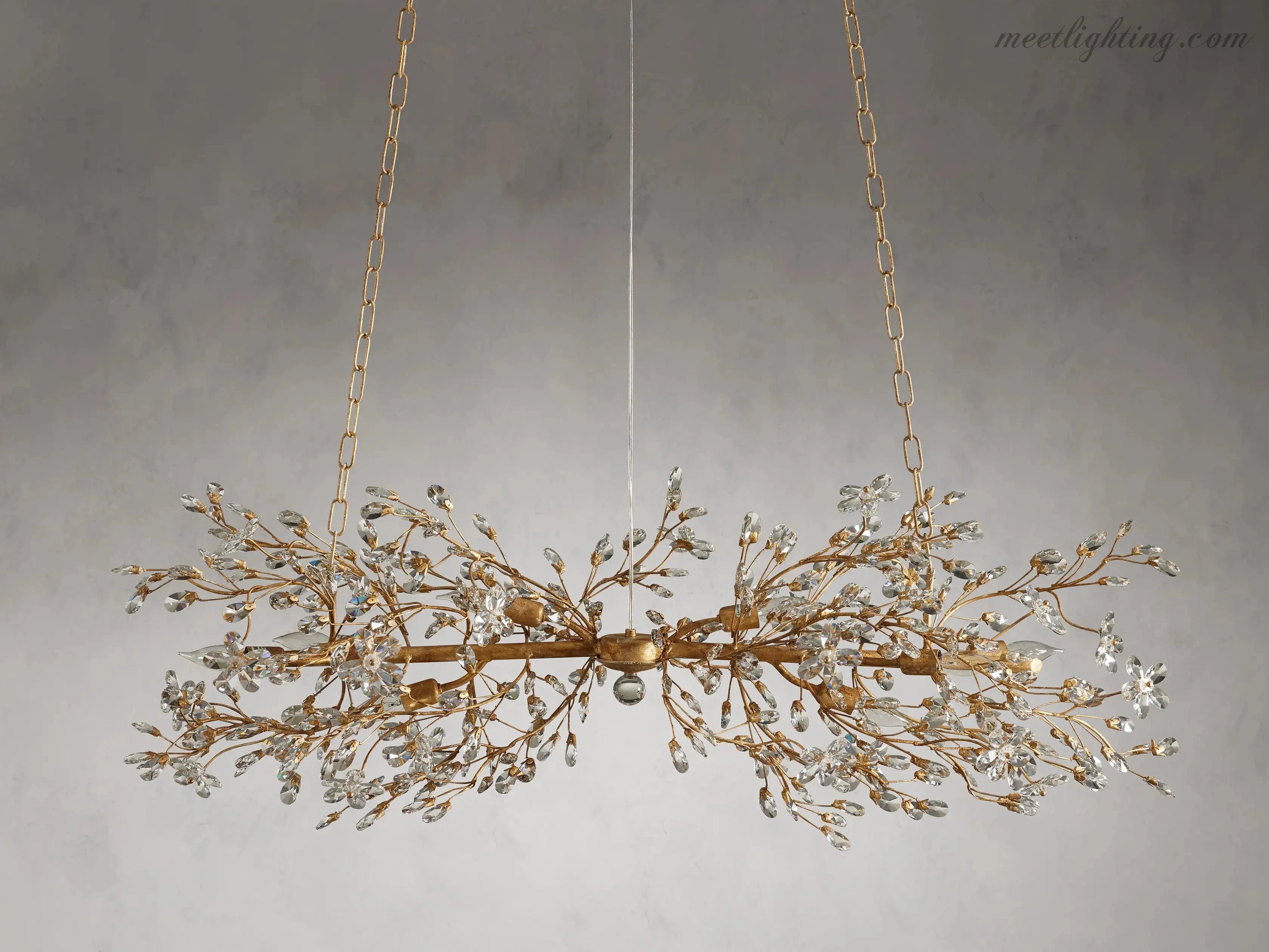Fiore Linear Chandelier-MEET LIGHTING
