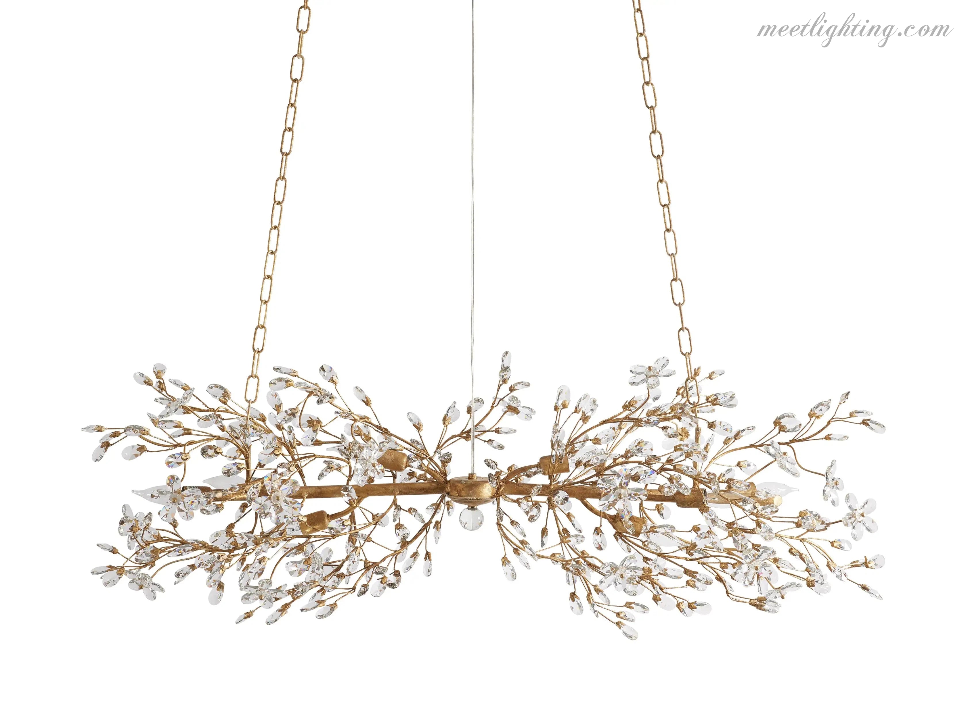 Fiore Linear Chandelier-MEET LIGHTING