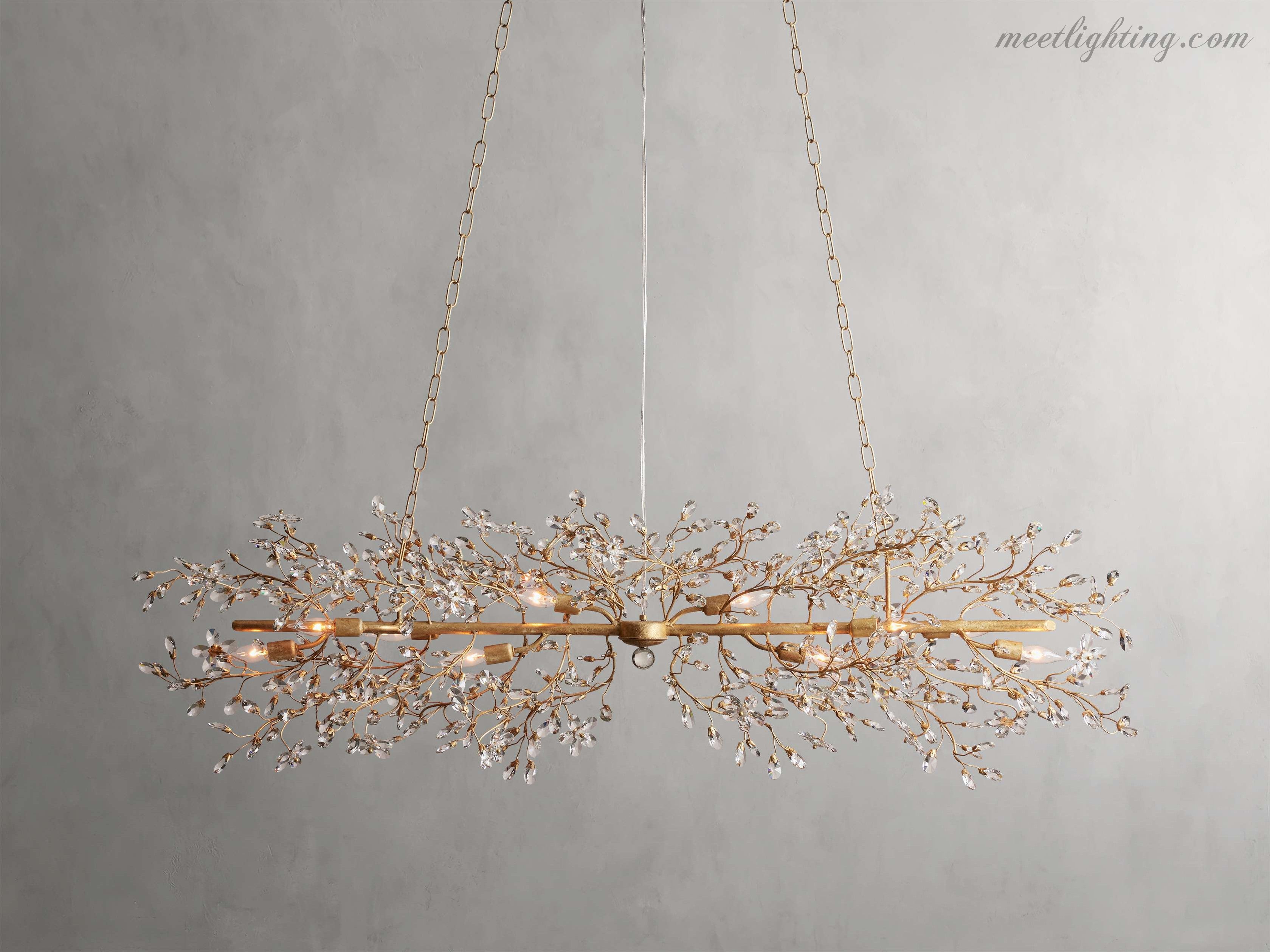 Fiore Linear Chandelier-MEET LIGHTING