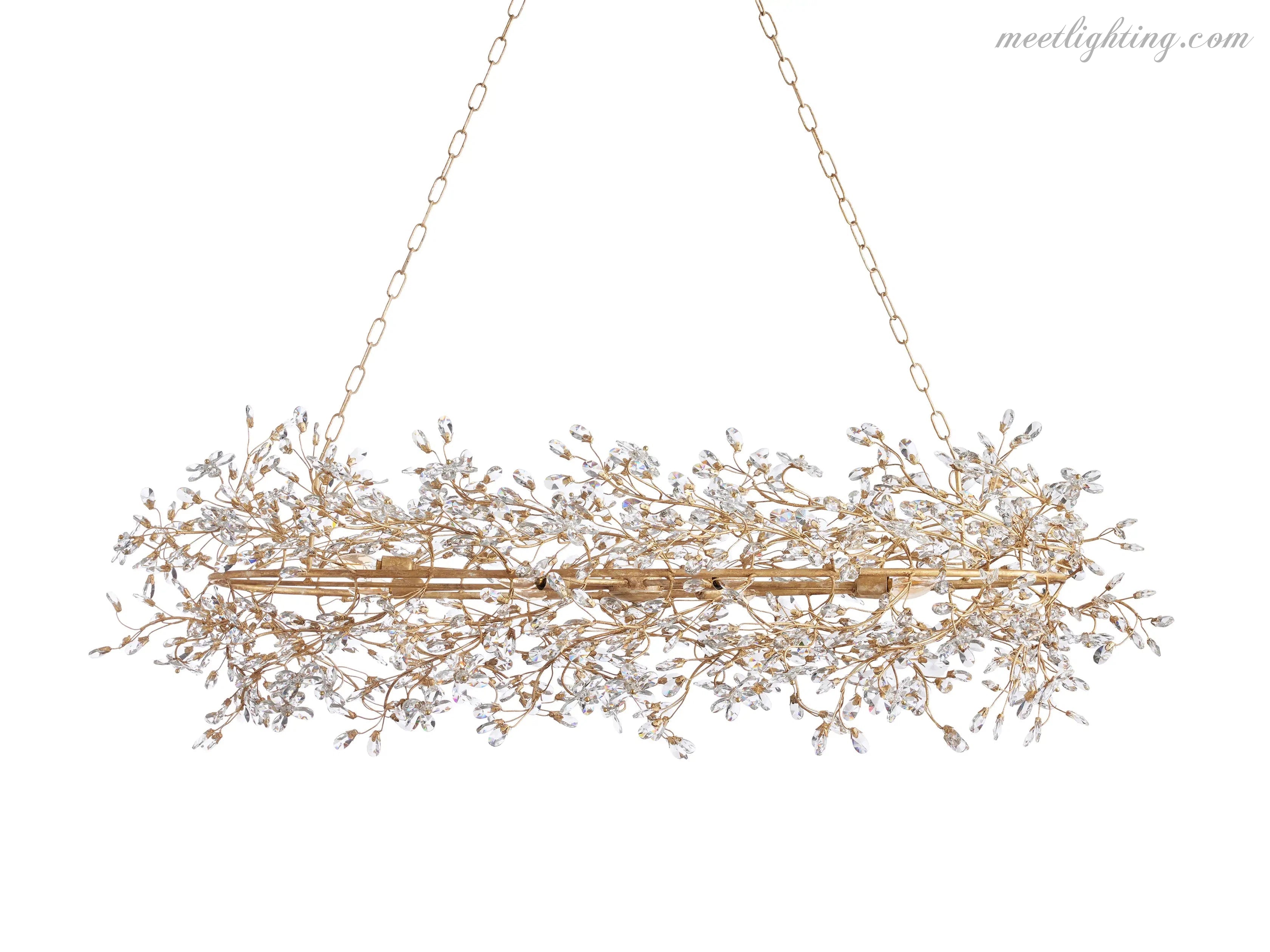 Fiore Oval Chandelier-MEET LIGHTING