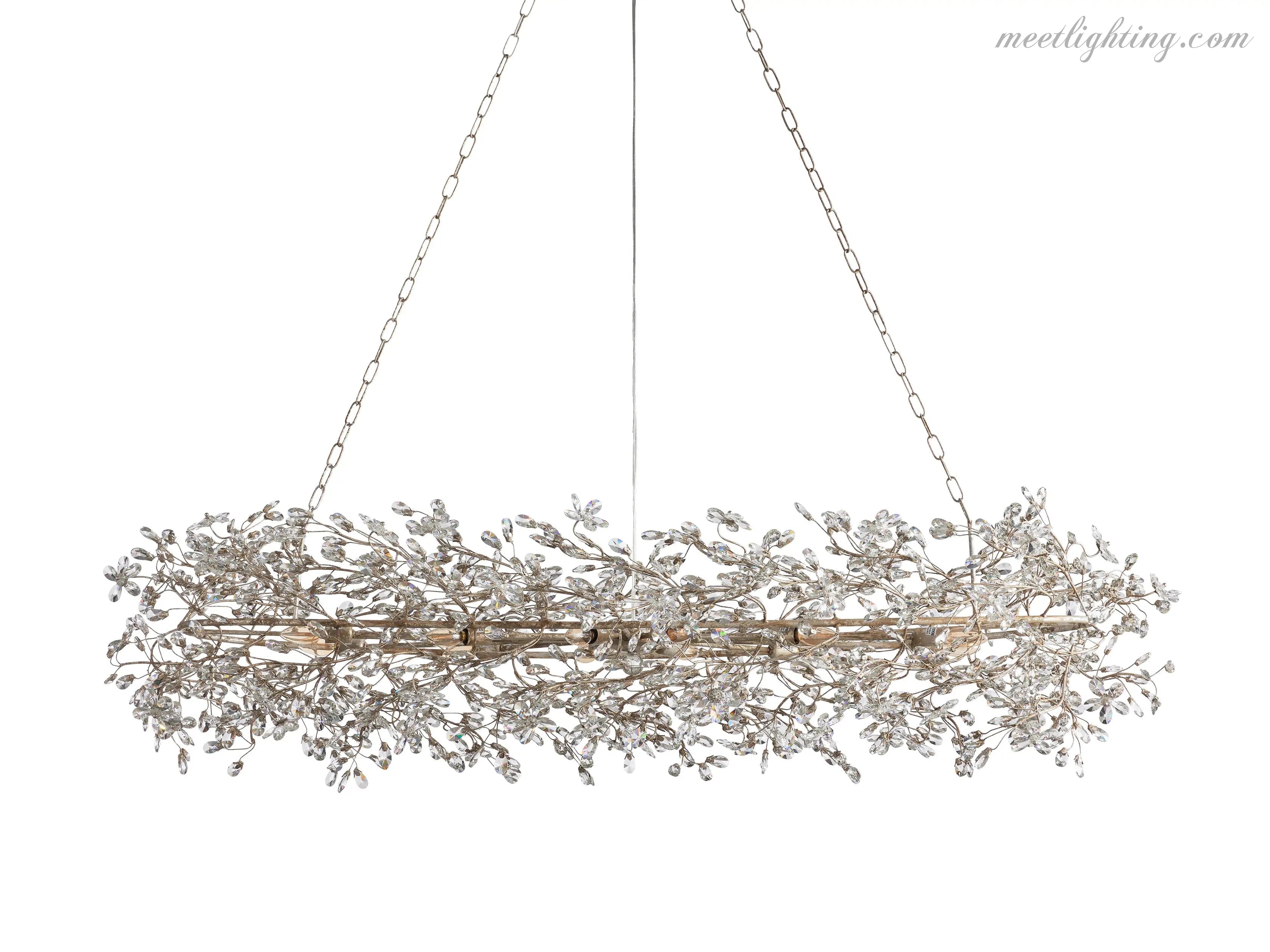 Fiore Oval Chandelier-MEET LIGHTING
