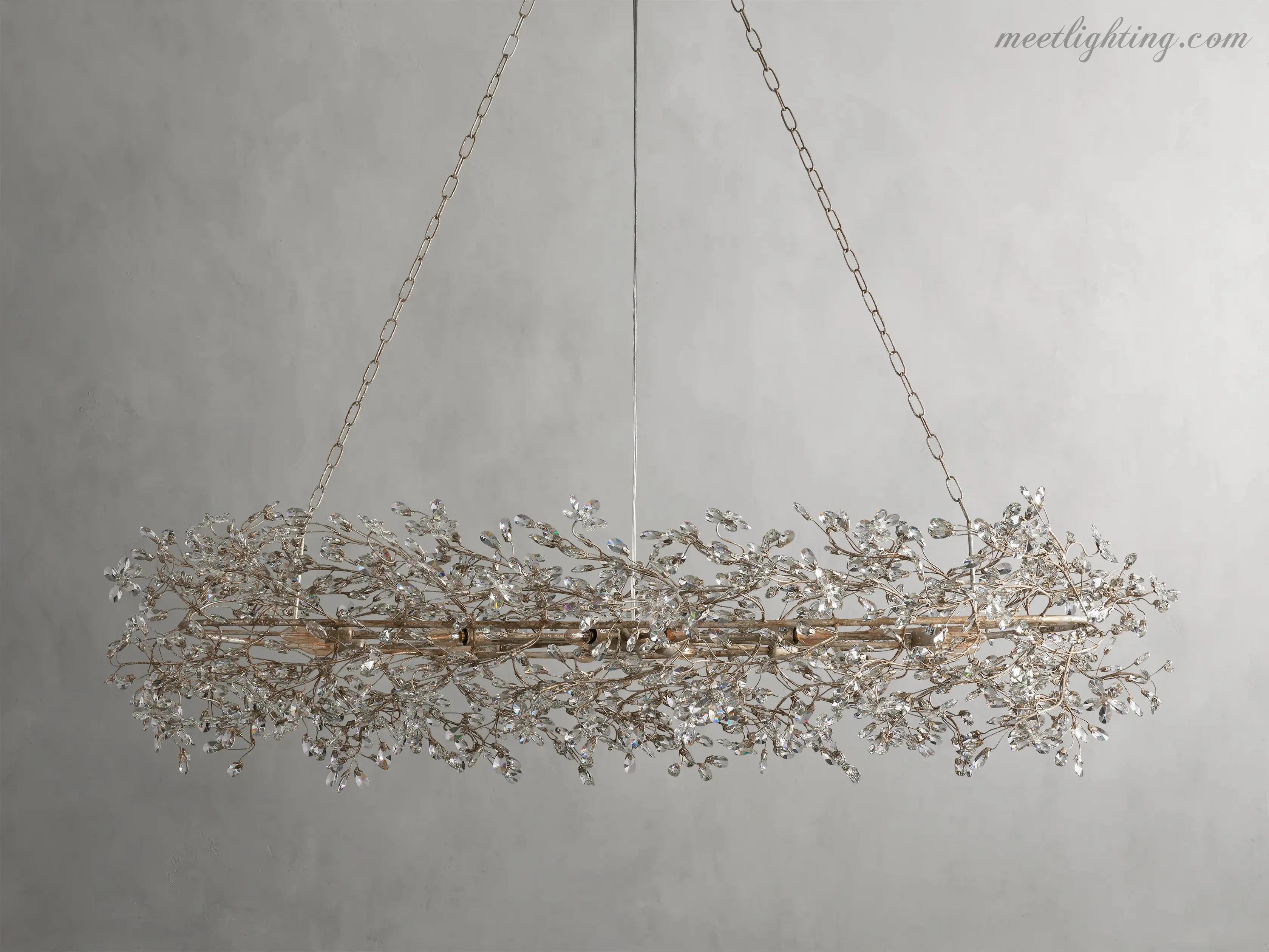 Fiore Oval Chandelier-MEET LIGHTING
