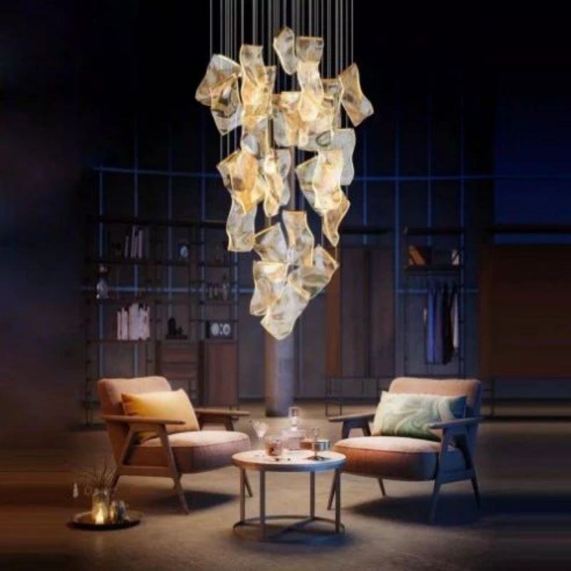 Flame Branch Chandelier-MEET LIGHTING