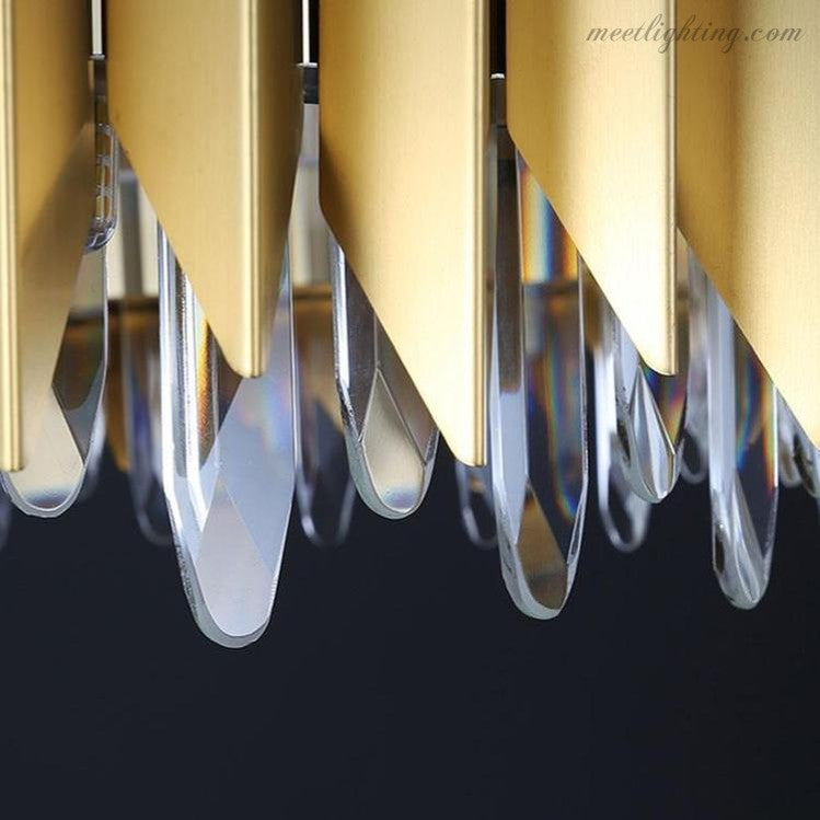 Flavian Halo Crystal Chandelier-MEET LIGHTING