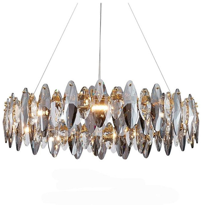 Flor Crystal Round Chandelier-MEET LIGHTING