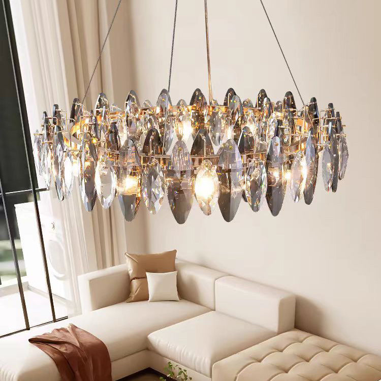 Flor Crystal Round Chandelier-MEET LIGHTING