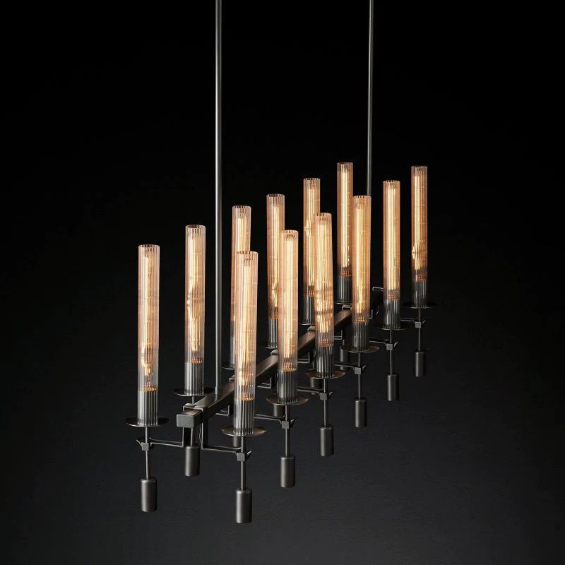 Fonta Linear Chandelier 54"-MEET LIGHTING