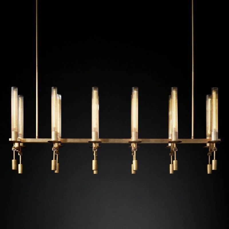 Fonta Linear Chandelier 54"-MEET LIGHTING