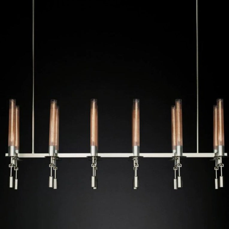 Fonta Linear Chandelier 54"-MEET LIGHTING