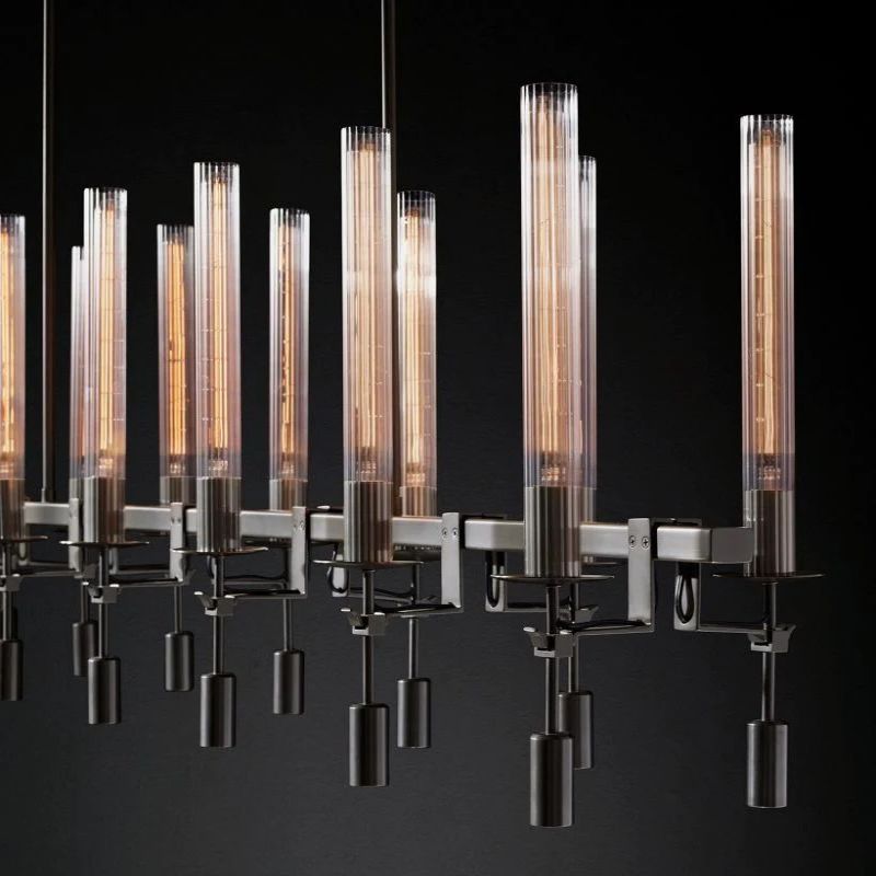 Fonta Linear Chandelier 66"-MEET LIGHTING