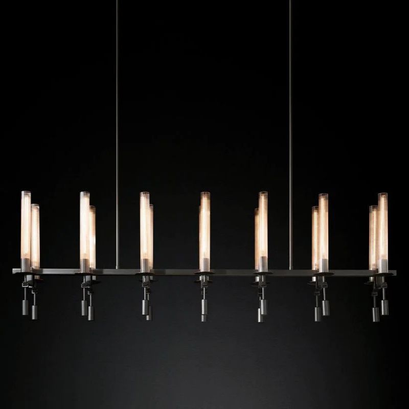 Fonta Linear Chandelier 66"-MEET LIGHTING