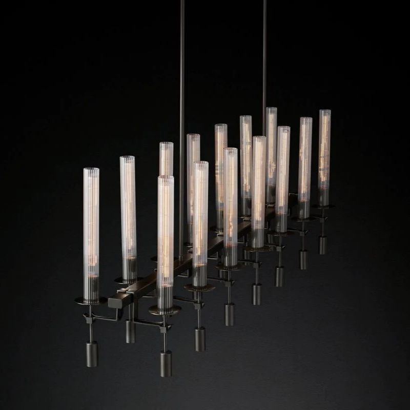 Fonta Linear Chandelier 66"-MEET LIGHTING