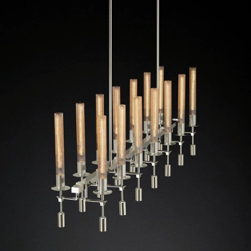 Fonta Linear Chandelier 66"-MEET LIGHTING