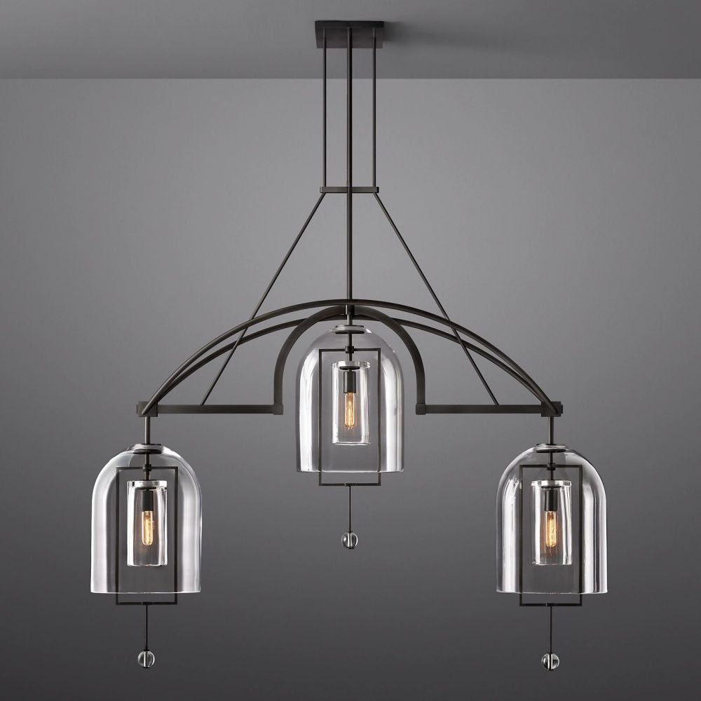 Fulcrum Linear Chandelier-MEET LIGHTING