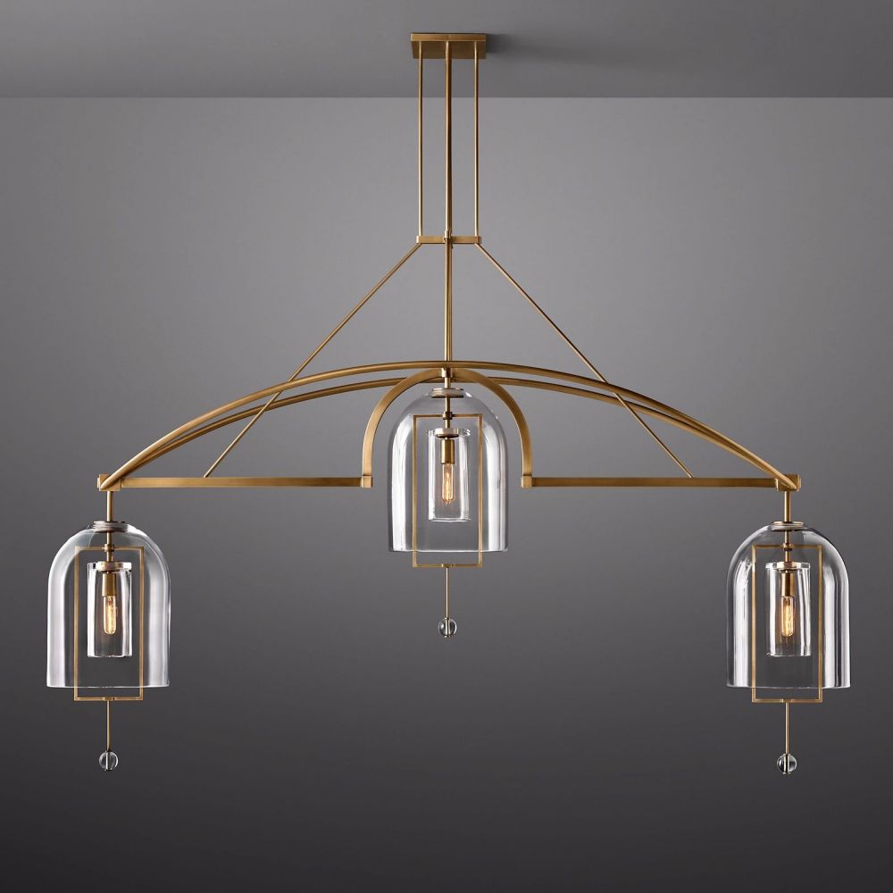 Fulcrum Linear Chandelier-MEET LIGHTING