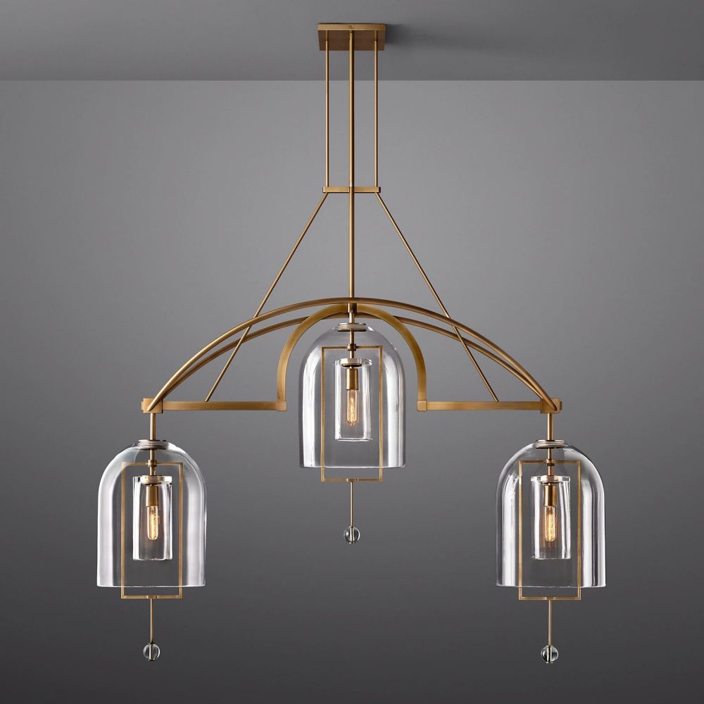 Fulcrum Linear Chandelier-MEET LIGHTING
