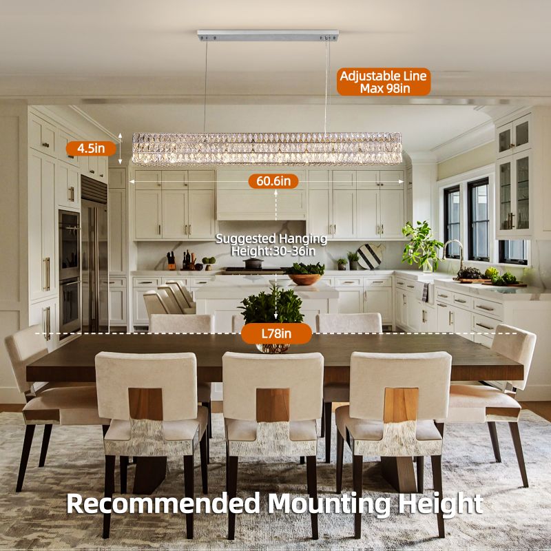 Gadsden Crystal Series Chandelier-MEET LIGHTING