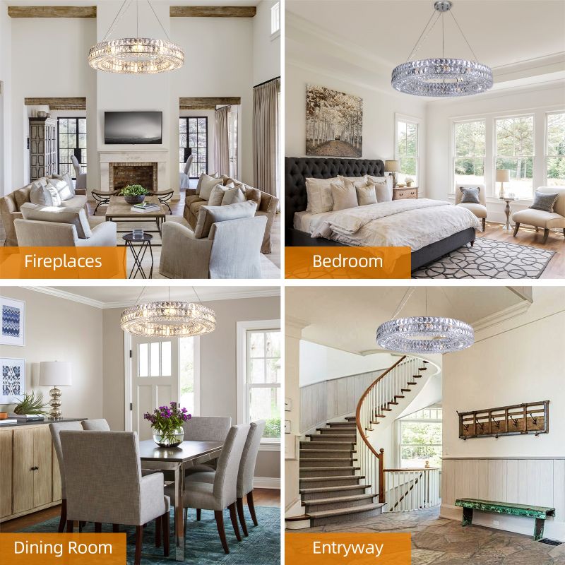 Gadsden Crystal Series Chandelier-MEET LIGHTING