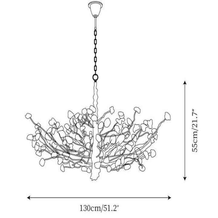 Gemstone Branch Chandelier-MEET LIGHTING