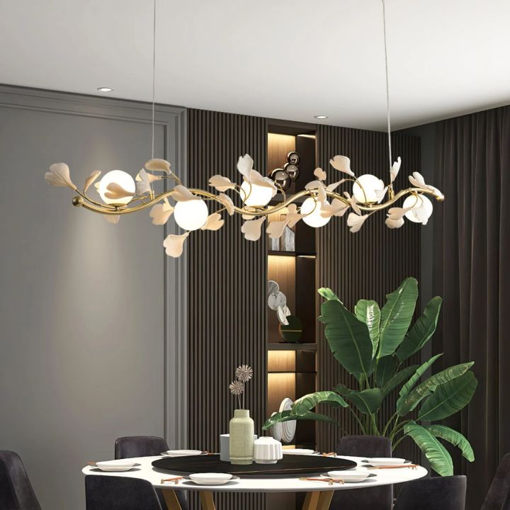 Gingko Glass Chandelier-MEET LIGHTING