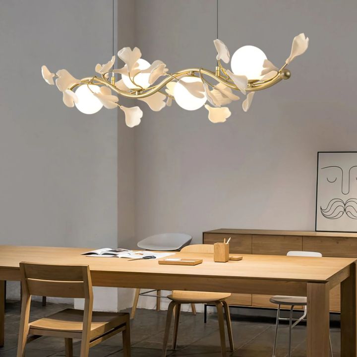 Gingko Glass Chandelier-MEET LIGHTING