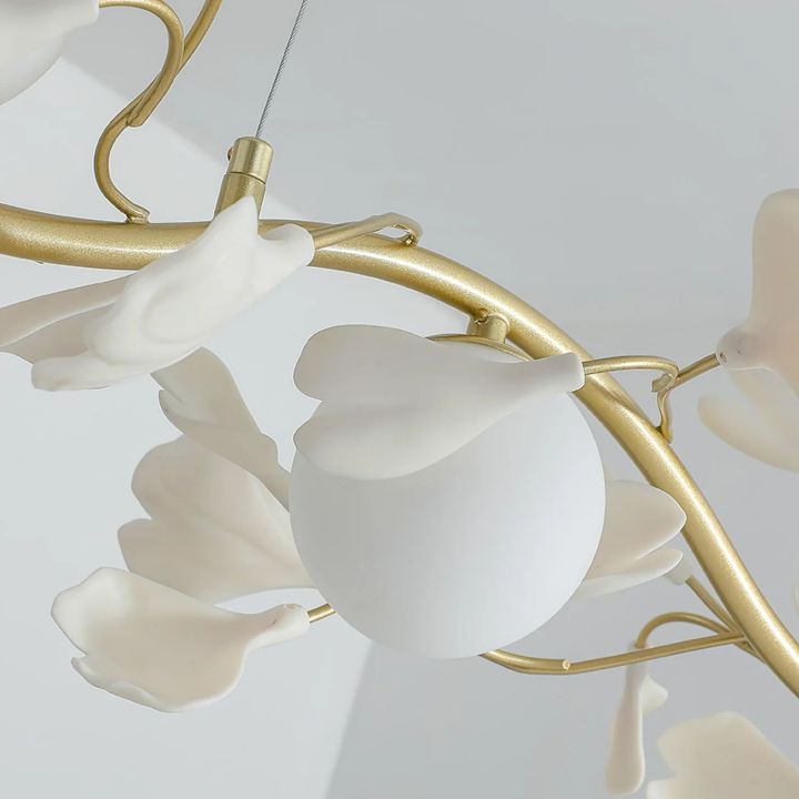 Gingko Glass Chandelier-MEET LIGHTING