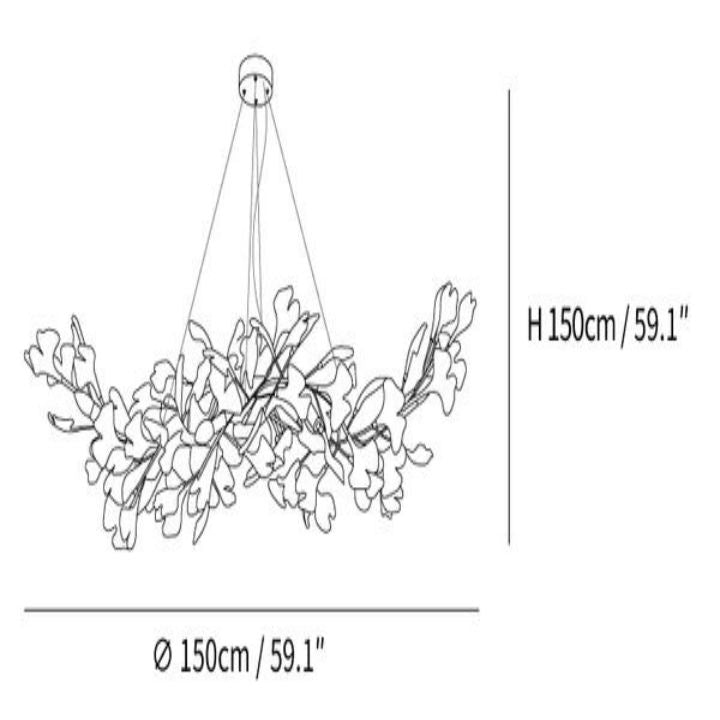 Gingko Luxury Chandelier Style F-MEET LIGHTING
