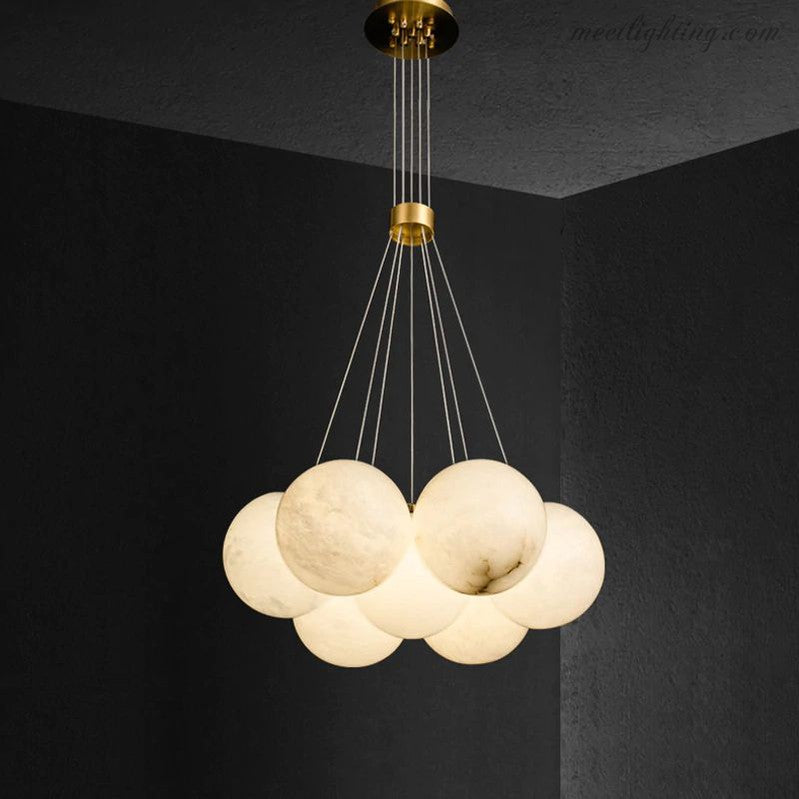 Givarna Alabaster Multi-lights Chandelier-MEET LIGHTING
