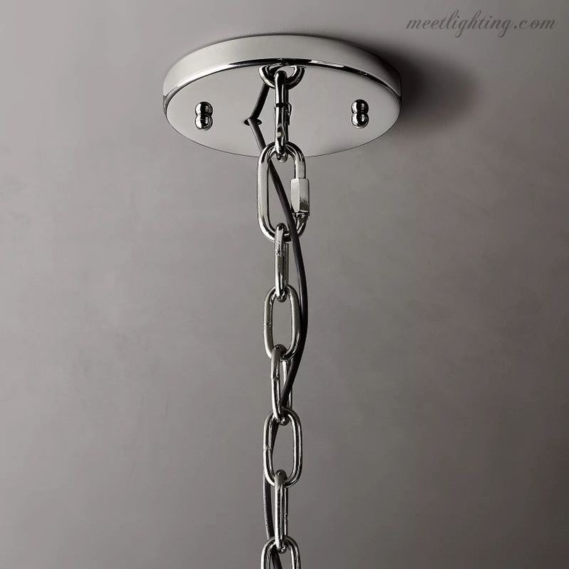 Harlow Crystal Round Chandelier 31"-MEET LIGHTING