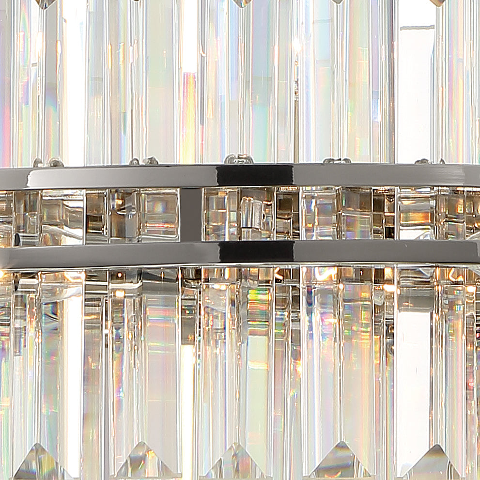 Hayer Round Crystal 16 Light Chandelier-MEET LIGHTING