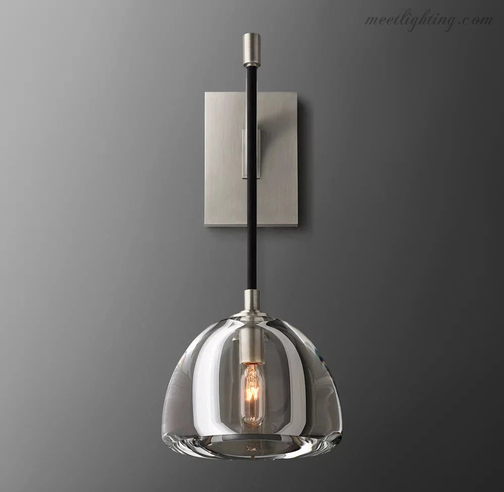 Hemisphera Modern Glass Wall Sconce-Meet Lighting