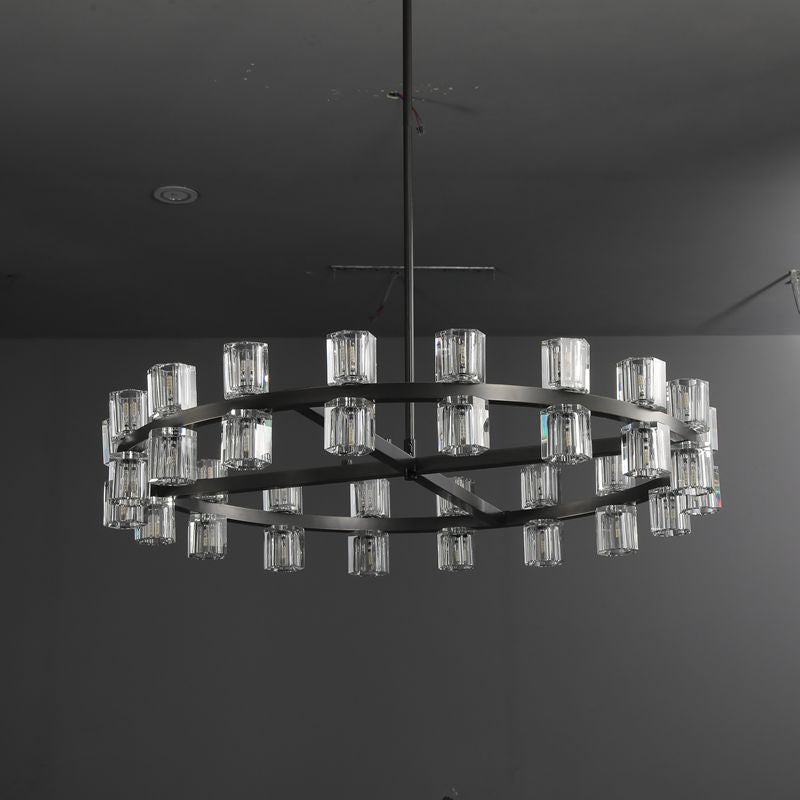 Arcachon Crystal Round Chandelier 48"