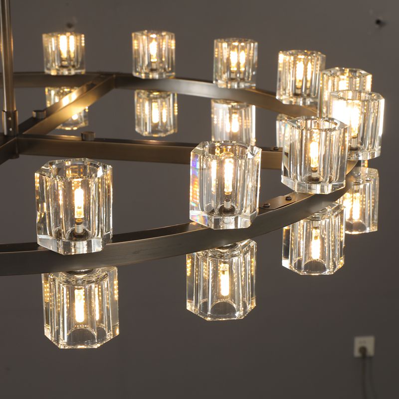 Arcachon Crystal Round Chandelier 48"-MEET LIGHTING