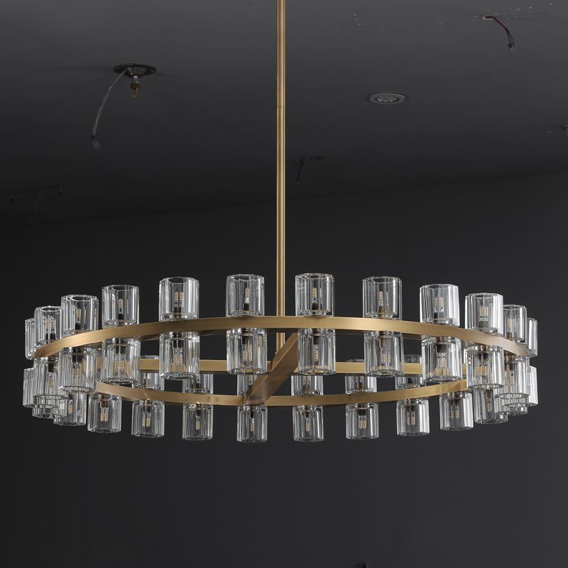 Arcachon Crystal Round Chandelier 48"