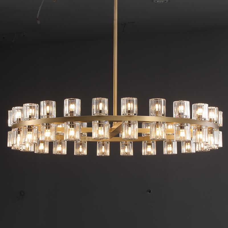 Arcachon Crystal Round Chandelier 48"